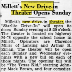 Starlite Drive-In Theatre - Aug 14 1948 Ad (newer photo)